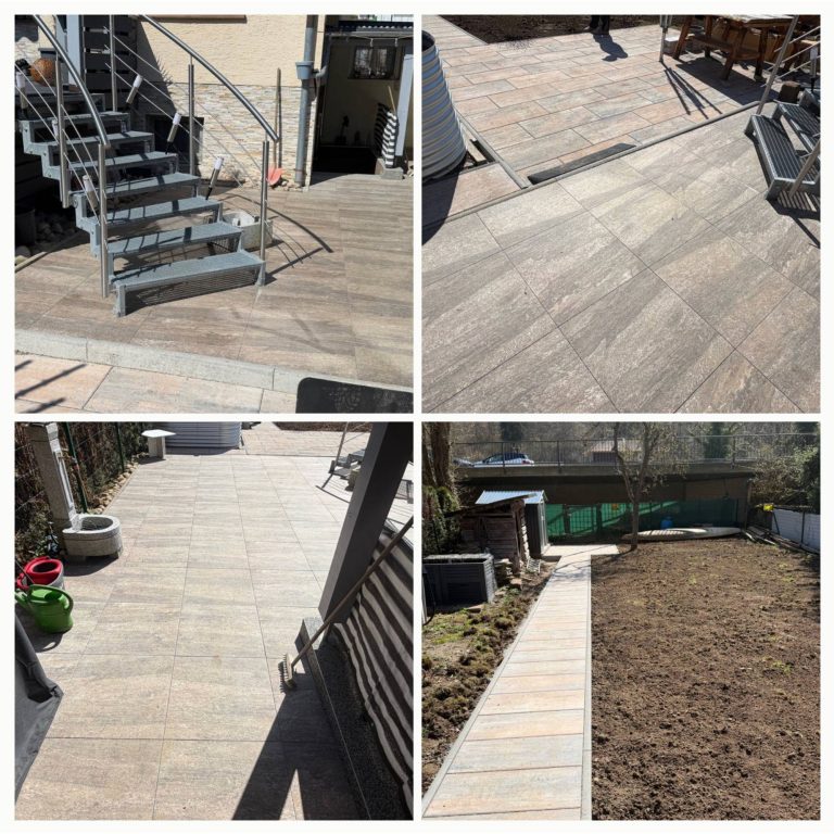 Terrasse und Pflasterarbeiten im Außenbereich von Herrmann’s Handwerk
