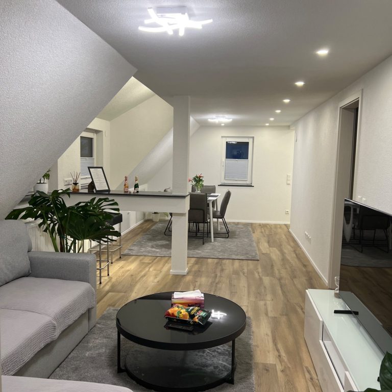 Innenausbau mit Wohnbereich und Bodenverlegung in Horb